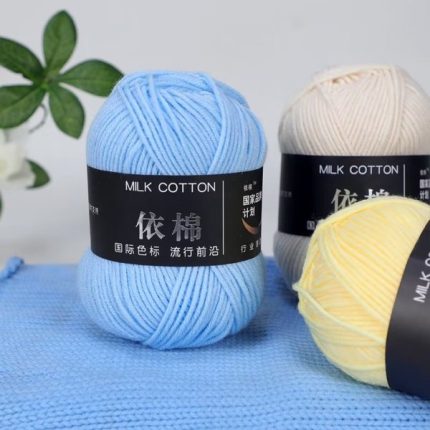 4-Strand Milk Cotton Yarn for Babies